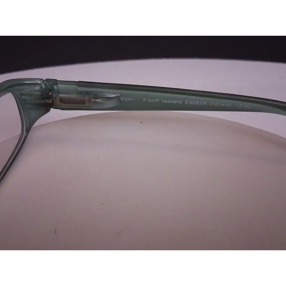VK Couture 9092R Turquoise +2.50 Crystal Readers 53-16-136 Eyeglasses